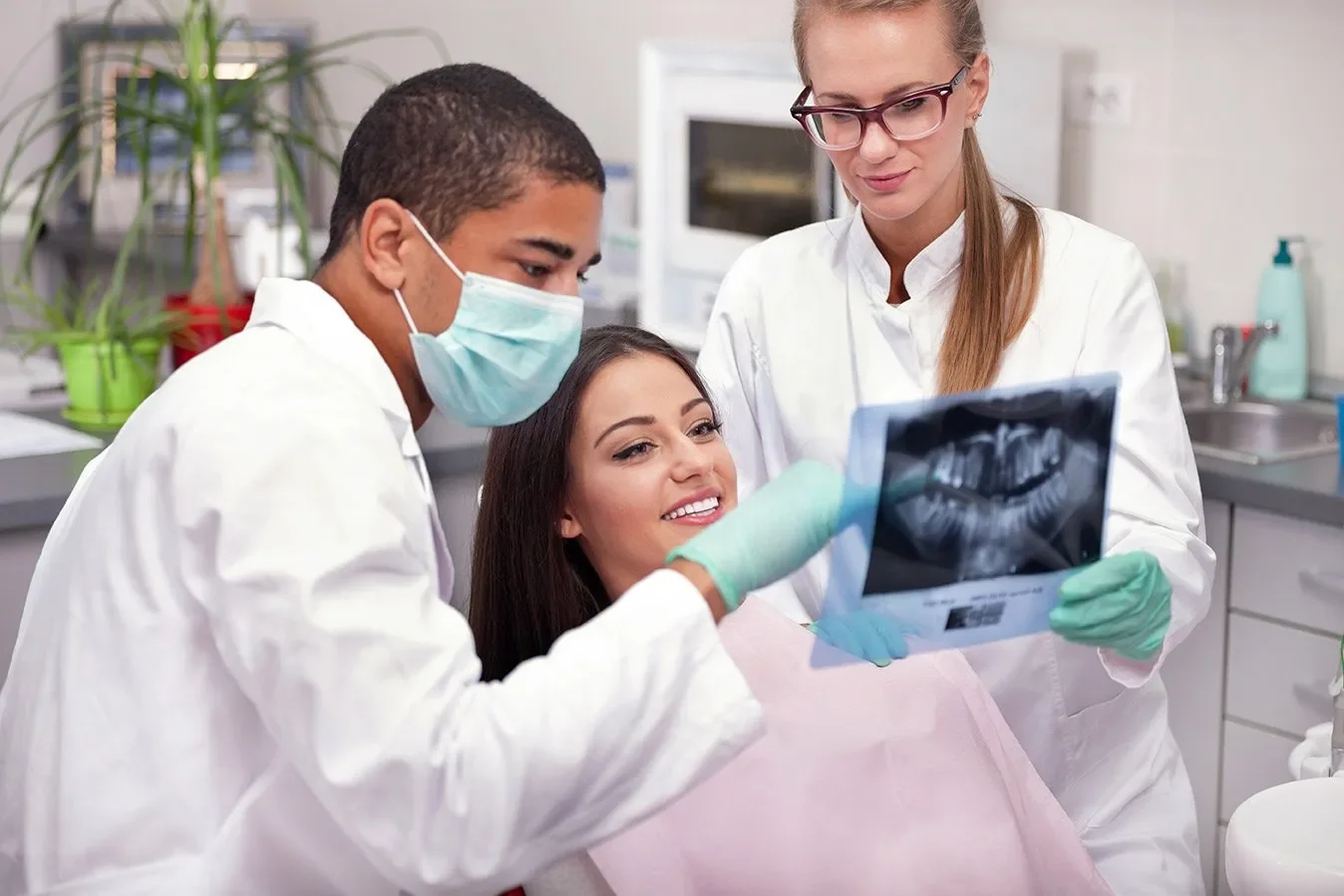 Dentist Twin Falls ID Dentist Showing Xray To Patient